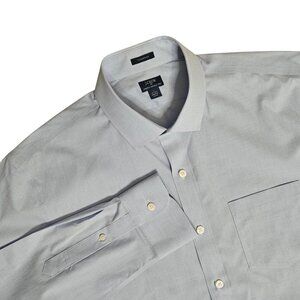 NEW J Crew Thompson Dress Shirt Men's Large 16-16.5 Blue Stretch Wrinkle Free